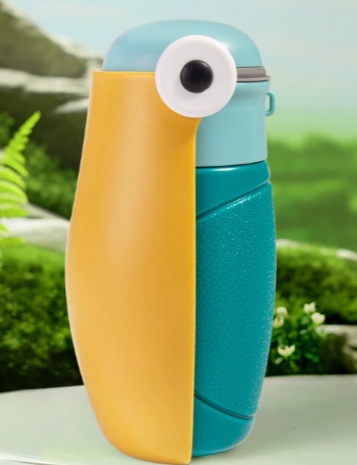 Pet Hornbill Cup-250ml-Blue-ABS+PET-1 piece